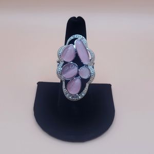 Pink & Silver OS Ring